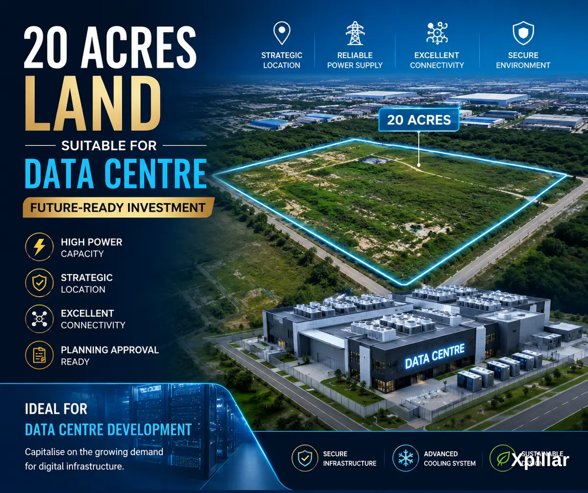 20–100 Acres Industrial Land with Data Centre Development