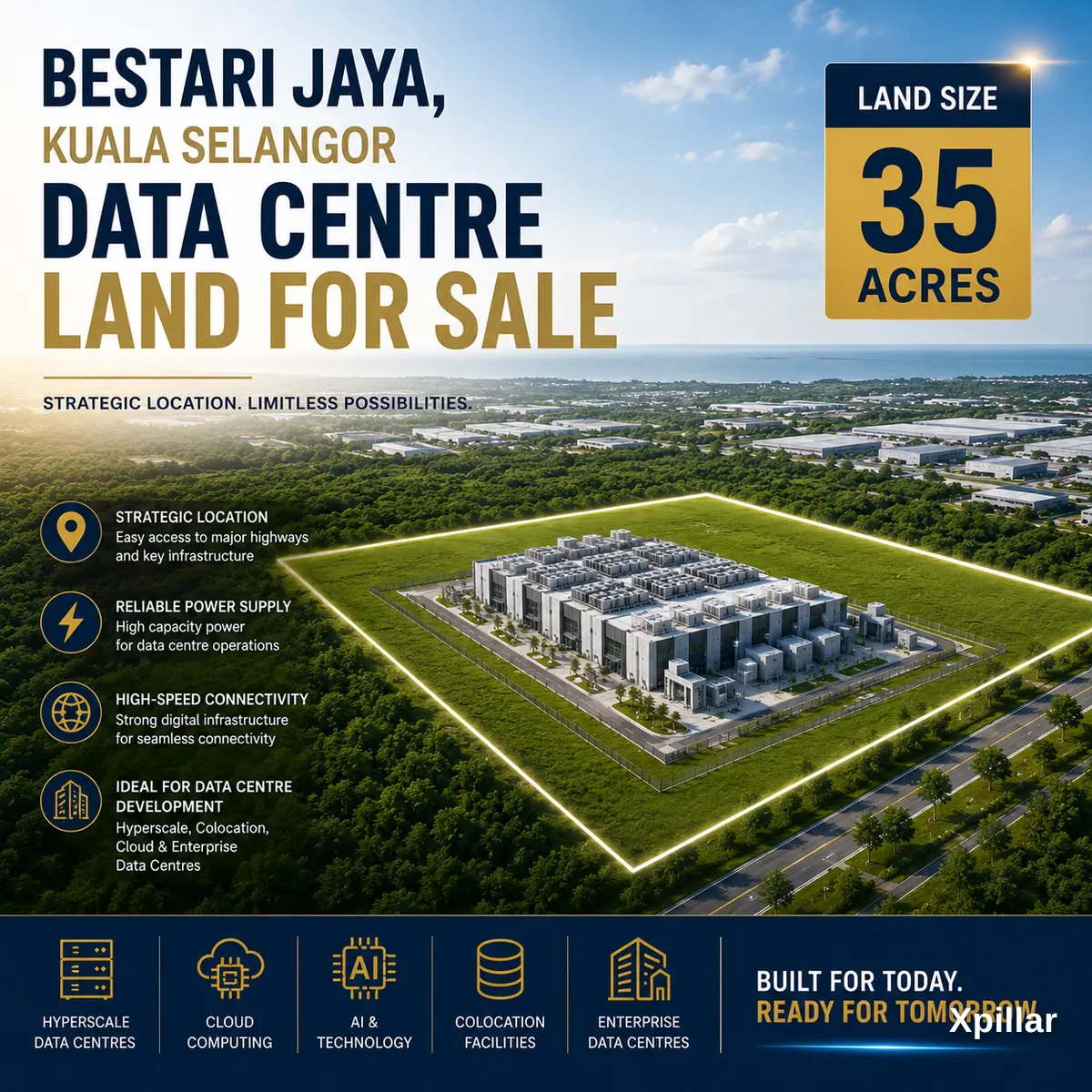 35 acres Data Centre Land for Sale | Bestari Jaya, Kuala Selangor